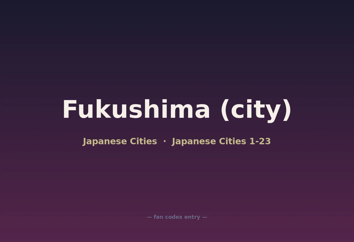 Fukushima (city)
